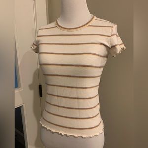 Madewell striped baby tee